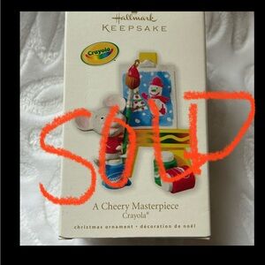 Hallmark Keepsake A Cheery Masterpiece Christmas Ornament - Red, Blue, Green